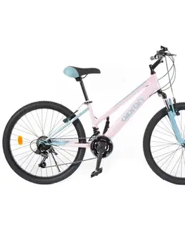 Bicykle Odľahčený juniorský bicykel Olpran Formica 24" - model 2026 • 135-155 cm • 13,9 kg ružová/šedá - 15" (135-155 cm)