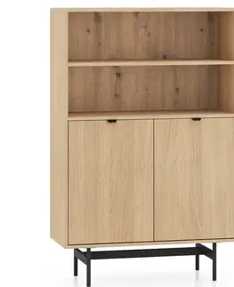 Vitríny v podkrovnom štýle Vitrína 03 Reynos Dub Mavelie