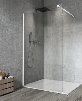 Sprchové dvere GELCO - VARIO WHITE jednodielna sprchová zástena na inštaláciu k stene, číre sklo, 1200  GX1212GX1015