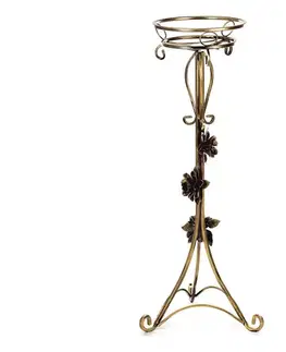 Stojany na kvetiny HowHomely Stojan na kvety 95x38 cm zlatá 10-0810-Roza-cz-z