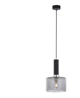 Svietidlá Jupiter 1858 - VA1 - Luster na lanku VANES 1xE27/60W/230V strieborná/čierna 1858
