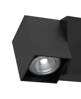 Svietidlá - Brosline 2292 - Nástenné bodové svietidlo CUBE 1xGU10/10W/230V čierna 2292