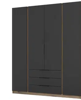 Šatníkové skrine Skriňa Kaja EV/BL 4F 3S