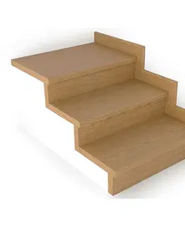 Schodové nášlapy Schodový nášľap / profil TOPSTEP Flex Dub natur 1200 × 340 × 11 mm