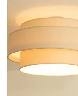 Svietidlá BRILAGI - Stropné svietidlo RESNA 1xE27/60W/230V pr. 40 cm béžová H0364
