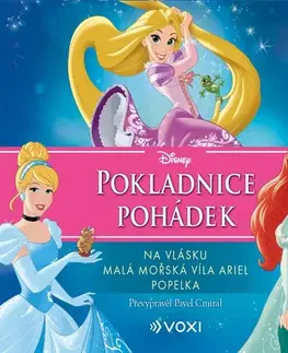 Pre deti a mládež Voxi Disney - Na vlásku, Malá mořská víla Ariel, Popelka
