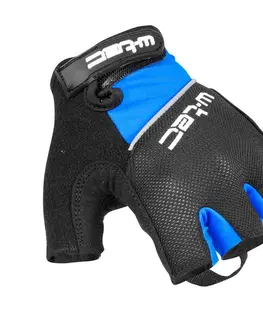 Cyklistické rukavice Cyklo rukavice W-TEC Bravoj modro-čierna - XS