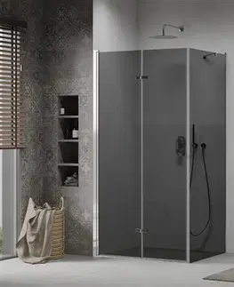 Sprchovacie kúty MEXEN/S - LIMA sprchovací kút 80x90, grafit, chróm 856-080-090-01-40