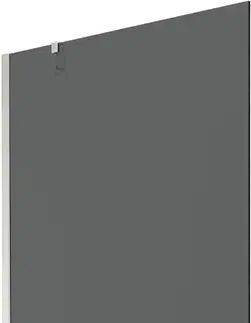 Sprchové dvere MEXEN/S - Next vaňová zástena FIX 100 x 150, grafit, nikel kartáčovaná 895-100-000-00-40-97