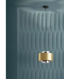 Svietidlá Eglo 390066 - Luster na lanku DUGLIA 1xE27/40W/230V zlatá 390066