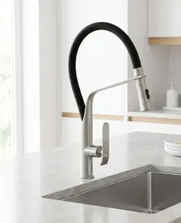 Kúpeľňové batérie REA - Kuchynská batéria CASTOR - Brush Nickel REA-B4322
