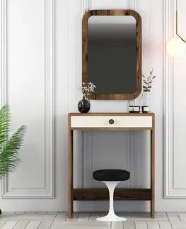 Konferenčné stolíky Kozmetický stolík Lizbon Mirror Cream