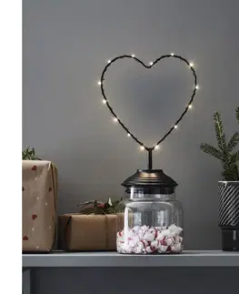 Vianočné dekorácie Markslöjd 705855 - LED Vianočná dekorácia SWEETIE LED/0,45W/3xAA srdce 705855