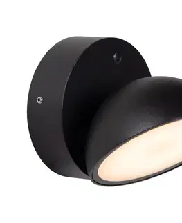 Svietidlá Lucide 22865/12/30 - LED Vonkajšie nástenné svietidlo FINN LED/12W/230V IP54 čierna 22865/12/30