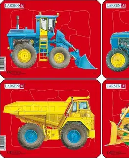 LARSEN puzzle Larsen Puzzle Puzzle Traktor, Nákladiak, Bager, Buldozér Larsen Z1-ZZ