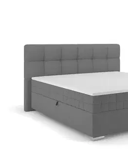 Postele Elvisia Manželská posteľ ALPINA Boxspring | 180 x 200 cm Farba: Tmavá sivá / Vinci 14