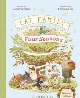 Leporelá, krabičky, puzzle knihy Cat Family Four Seasons - Lucy Brownridge