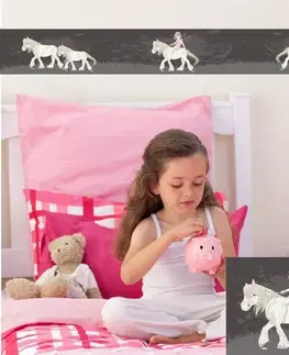 Bordúry Bordúra biely koník