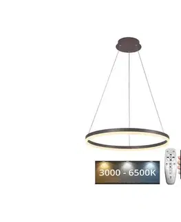 Svietidlá BRILAGI - LED Stmievateľný luster na lanku CIRCLE LED/42W/230V 3000-6500K hnedý+DO BG-J4308/BR