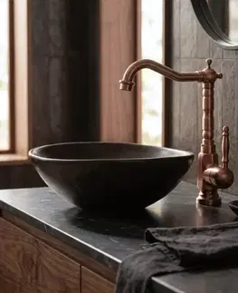 Kúpeľňové batérie REA - Umývadlová batéria Bona Brush Copper vysoká REA-B6528