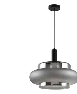 Svietidlá  Luster na lanku BRIZI 1xE27/40W/230V sivá/dymová 31-51516