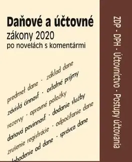 Dane, účtovníctvo Daňové zákony 2020 s komentárom