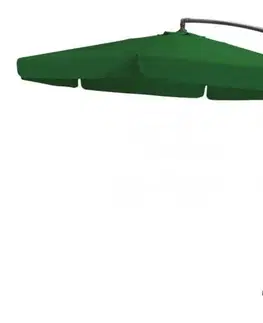 Záhradné slnečníky a doplnky Kinekus Slnečník bočný s podstavcom, BANANA, 300cm, zelený