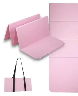 Podložky na cvičenie Skladacia podložka na cvičenie inSPORTline Lantemi 145x61x1 cm ružová