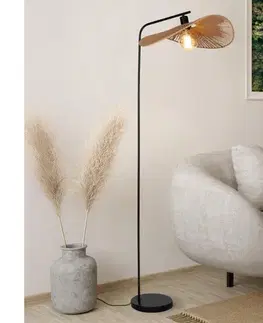 Lampy Eglo 31966 - Stojacia lampa SIRUELA 1xE27/42W/230V hnedá/čierna 31966