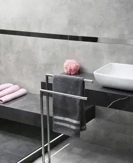 Doplnky do kúpeľne AWD Interior - Vešiak na uteráky šedej terazzo Q-BATH 1567 AWD02341567