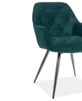 Stoličky Jedálenské kreslo CHERRY VELVET MATT Signal