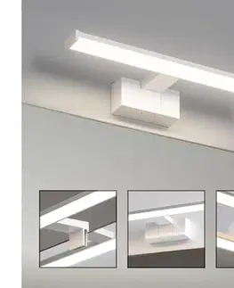 Kúpeľňové zrkadlá Brilagi - LED osvetlenie kúpeľňového zrkadla VESTRA LED/8W/230V 40 cm IP44 biela FG-M1-C02-400-WHT