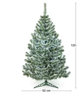 Vianočné stromčeky NABBI Christee 10 vianočný stromček 120 cm zelená / biela