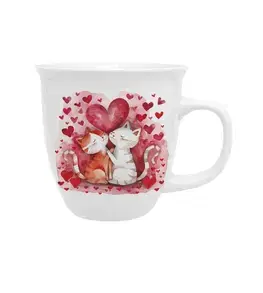 Hrnčeky, šálky, podšálky DUO - Hrnček 650ml LOVING CATS v darčekovej krabičke