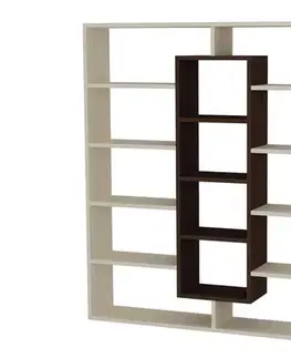 Regály SAMPLE designová knižnica, maple/wenge