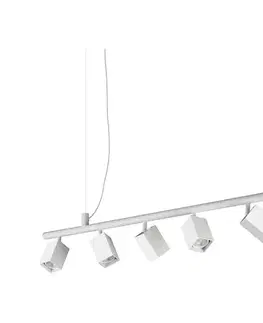 Svietidlá Ideal Lux - LED luster na lanku DYNAMITE 6xGU10/7W/230V CRI 90 biela 367460