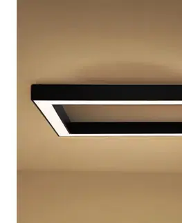 Svietidlá  LED stropné svietidlo LED/130W/230V 3000/4000/6500K 100x100 cm čierne CL7533