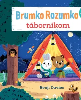 Leporelá, krabičky, puzzle knihy Brumko Rozumko táborníkom - Ema Potužníková,Benji Davies