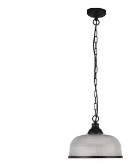 Svietidlá Searchlight 1682BK - Luster na reťazi BISTRO 1xE27/60W/230V čierna 1682BK