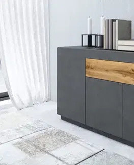Komody a skrinky SELINKA 43 kombinovaná komoda 3d1s, matera / dub wotan