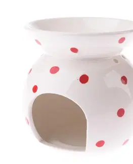 Svietniky Porcelánová aromalampa Abuela biela, 9,8 x 12,5 cm