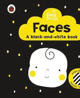 Leporelá, krabičky, puzzle knihy Baby Touch - Faces - a black-and white-book