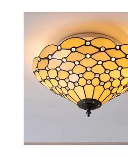 Svietidlá Endon 70242 - Stropné svietidlo Tiffany PEARL 2xE27/60W/230V priemer 37 cm 70242