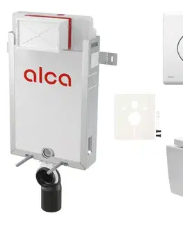 Záchody Cenově zvýhodněný závěsný WC set Alca k zazdění + WC SAT Brevis SIKOAW1 SIKOAW1