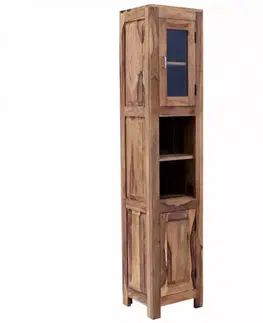 Kúpeľňový nábytok Skrinka do kúpeľne Suri 40x190x35 indický masív palisander