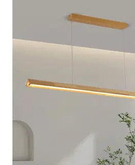 Svietidlá BRILAGI - LED luster na lanku UMEA WOOD LED/30W/230V 120 cm drevo BRI456