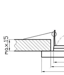 Stropná svetla Stropné svietidlo, hermetické, saténové IP65, štvorcové, SH-05