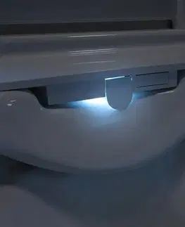 Doplnky do kúpeľne Mereo WC s integrovaným elektronickým bidetom, RIMLESS, 592x380x430 cm, keramické, vč. sedátka VSD110S2
