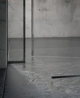 Sprchovacie kúty Laveo - Basso - sprchový žľab 90 cm, čierná sklo COB_790S