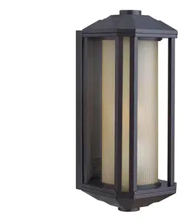 Svietidlá Elstead Quintiesse QN-CASTELLE-M-BZ -Vonkajšie nástenné svietidlo CASTELLE M 1xE27/60W/230V IP44 čierna QN-CASTELLE-M-BZ
